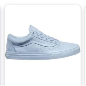 all blue women’s old skool vans